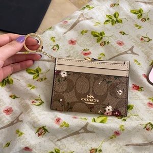 New women coach keychain wallet